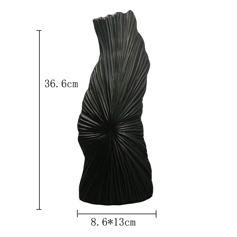 Simple Modern Black And White Geometric Ceramic Vase Ornaments
