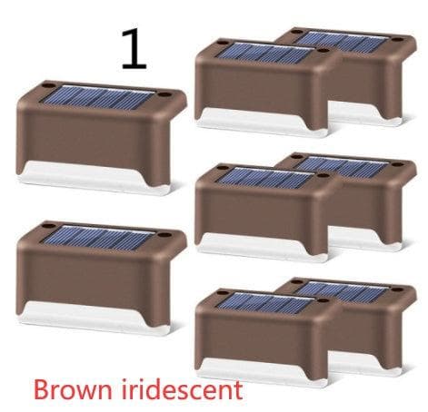 New Upgrade Waterproof LED Solar Fence Lamp Solar Deck Lights Solar Step Light Outdoor For Patio Stairs Garden Pathway Step Yard