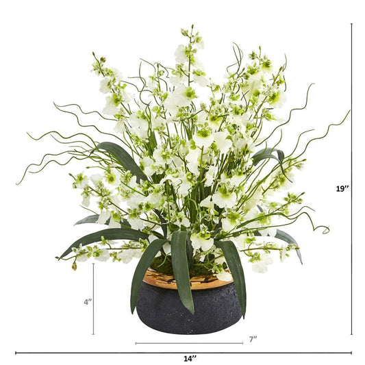 19" Dancing Lady Artificial Arrangement in Vase