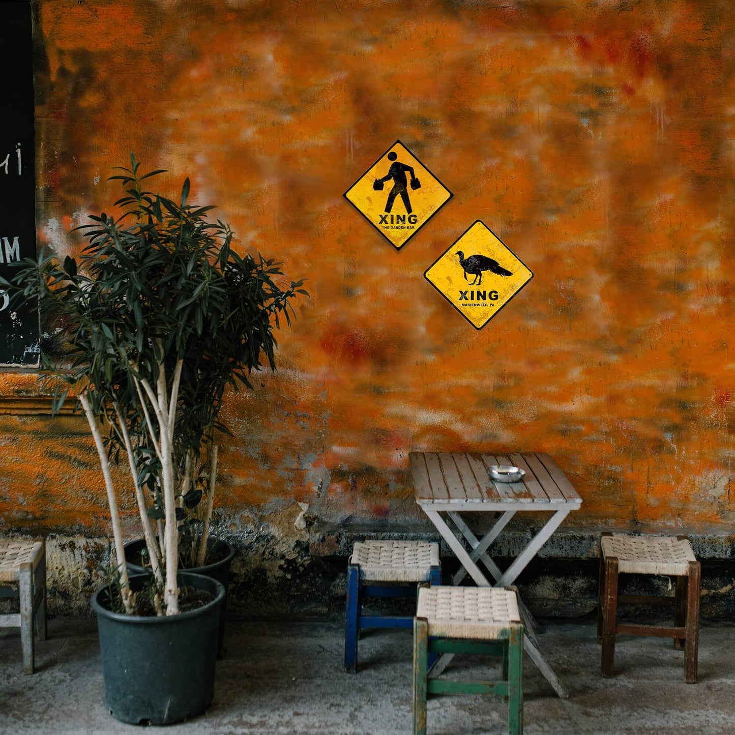 Beer Crossing - Metal Wall Art