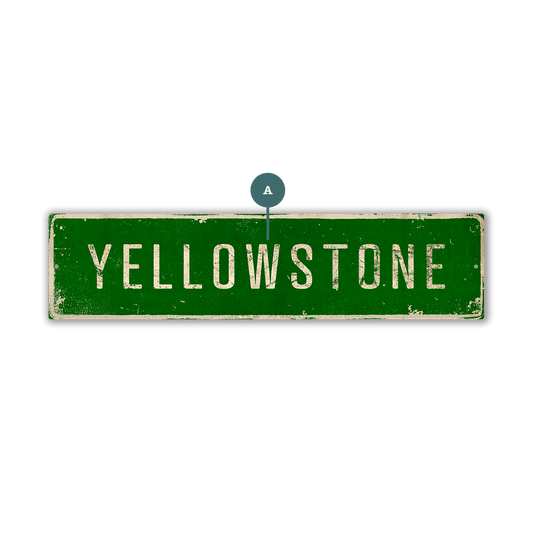 Landmark Classic Custom Signs: Green 1 - Wall Decor