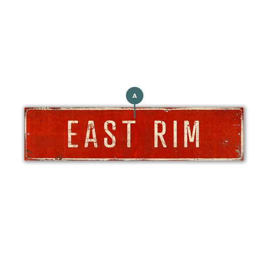 Landmark Classic Custom Signs: Red 1 - Wall Decor