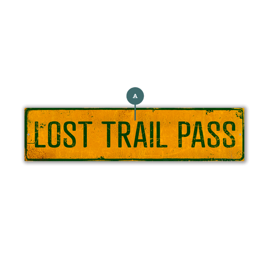Landmark Classic Custom Signs: Yellow 1 - Wall Decor