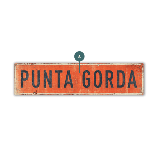 Landmark Classic Custom Signs: Coral 1 - Wall Decor