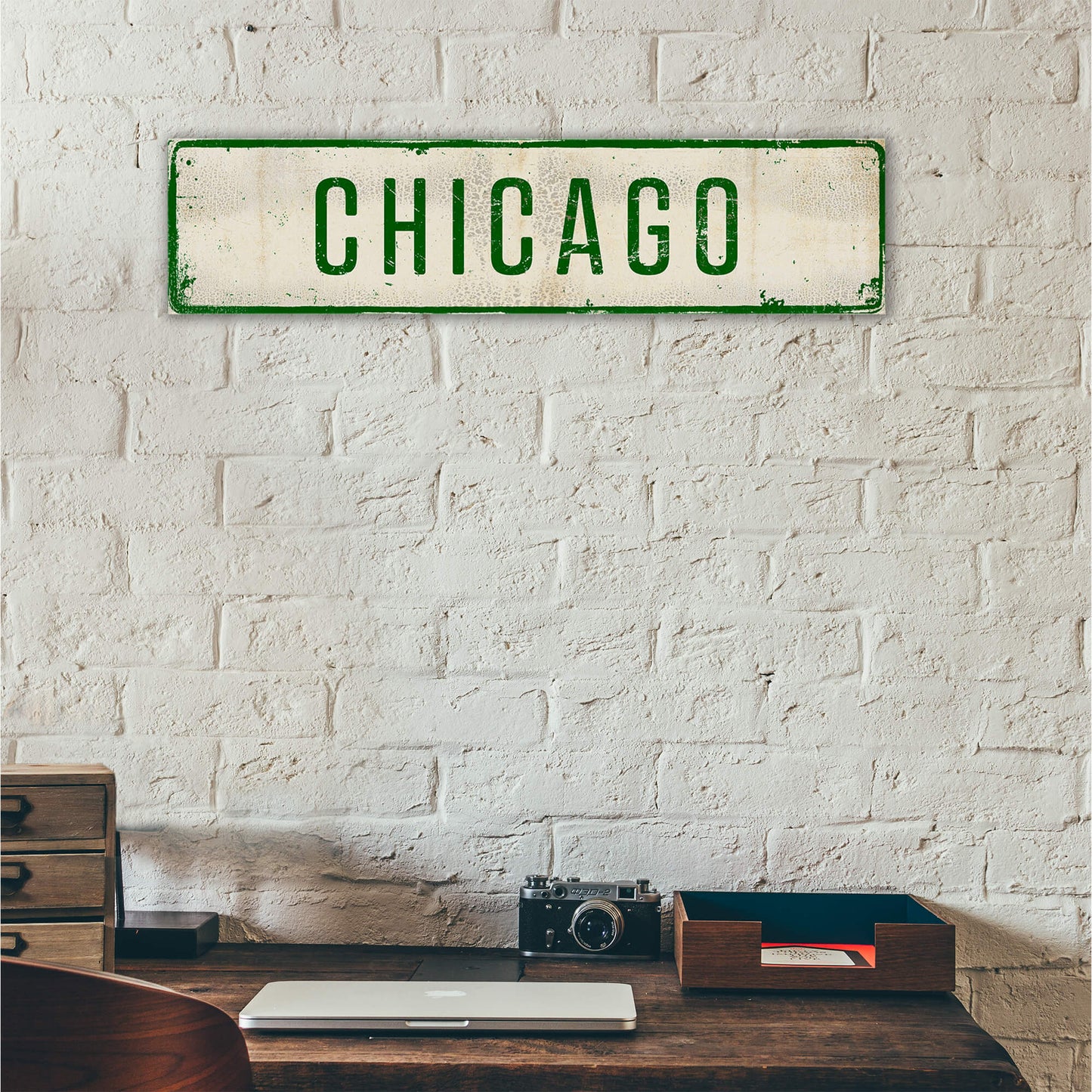 Landmark Classic Custom Signs: Green Text 1 - Wall Decor