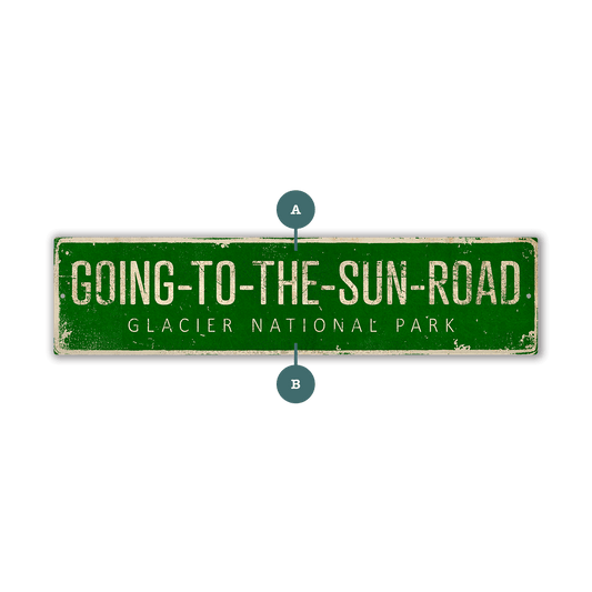 Landmark Classic Custom Signs: Green 2 - Wall Decor