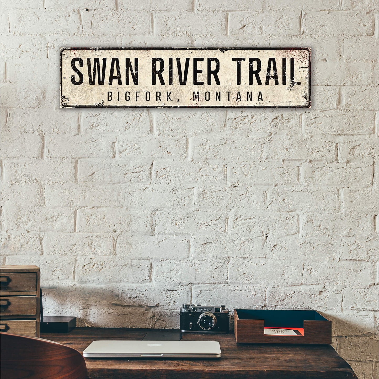 Landmark Classic Custom Signs: White 2 - Wall Decor