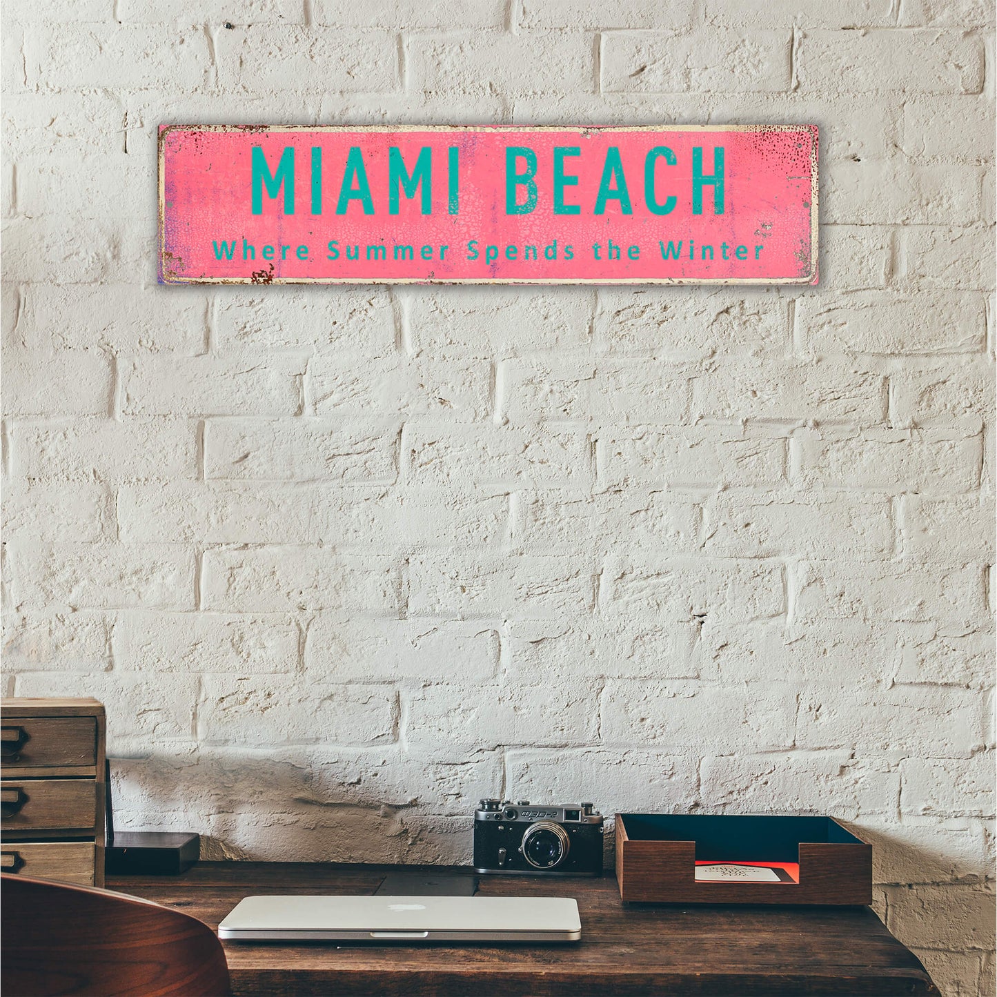 Landmark Classic Custom Signs: Pink 2 - Wall Decor