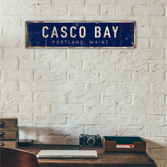 Landmark Classic Custom Signs: Navy 2 - Wall Decor
