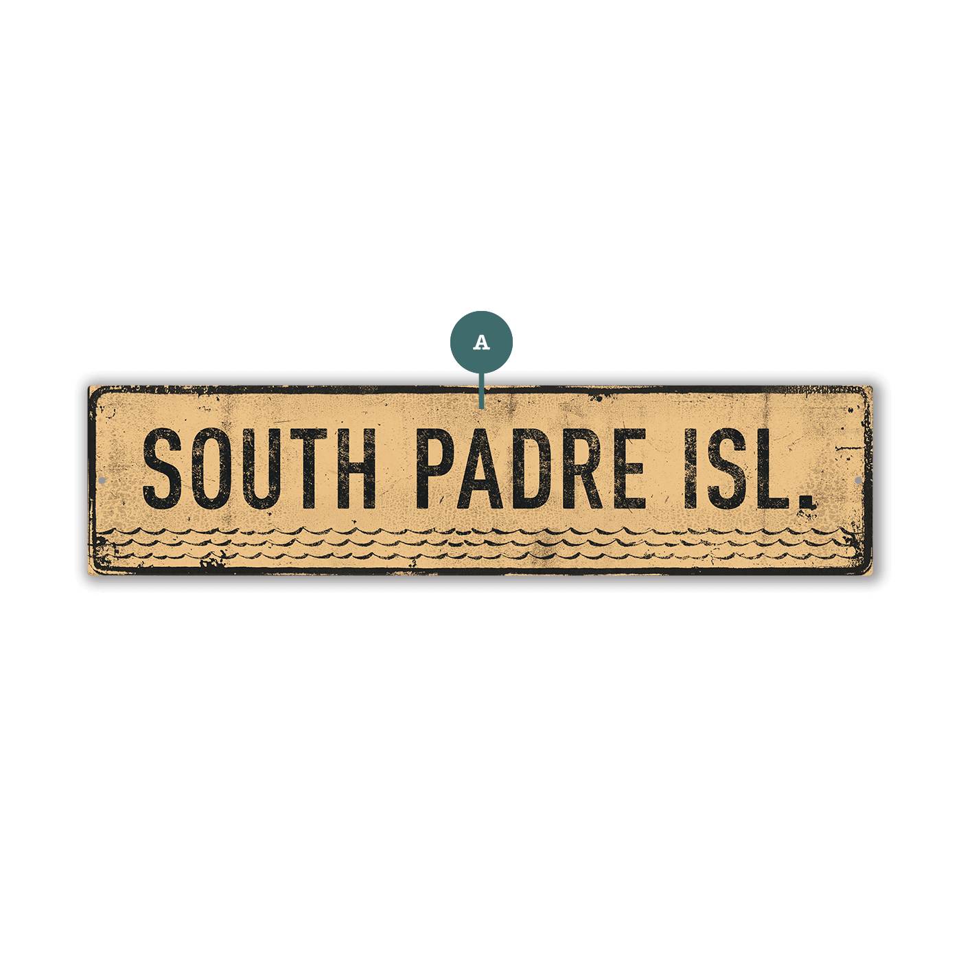 Landmark Waves Custom Signs: Sand 1 - Wall Decor