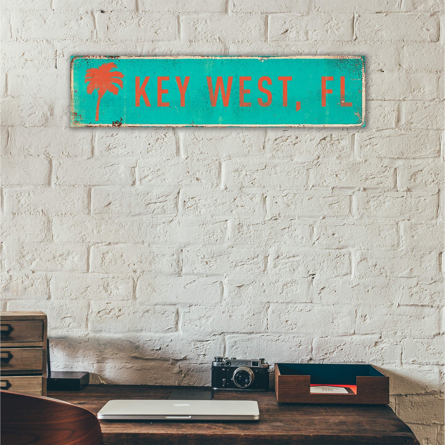 Landmark Palms Custom Signs: Turquoise 1 - Wall Decor
