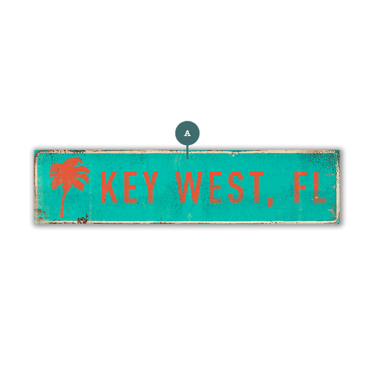 Landmark Palms Custom Signs: Turquoise 1 - Wall Decor