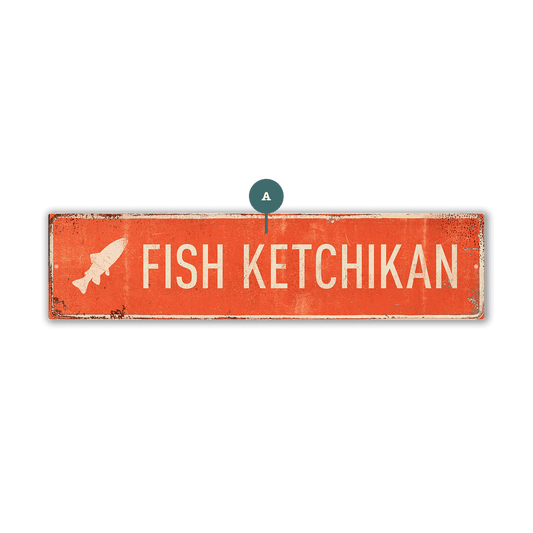 Landmark Fish Custom Signs: Coral - Wall Decor