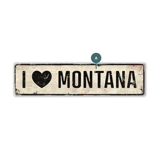 Landmark "I Heart" Custom Signs: White Heart - Wall Decor