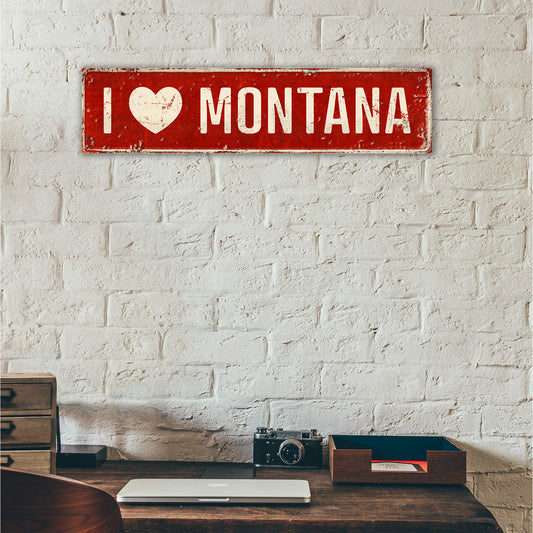 Landmark "I Heart" Custom Signs: Red Heart - Wall Decor