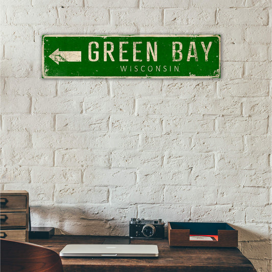 Landmark Arrow Custom Signs: Green 2 - Wall Decor