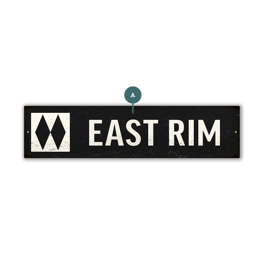 Ski Run Custom Signs: Black Diamond 2 - Wall Decor
