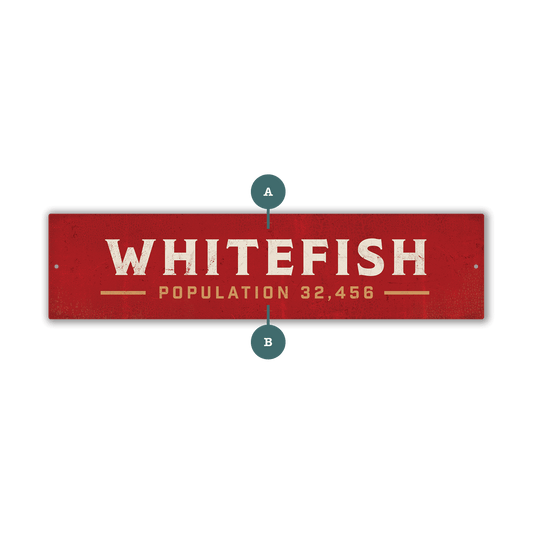 Landmark Signature Custom Signs: Red 2 - Wall Decor