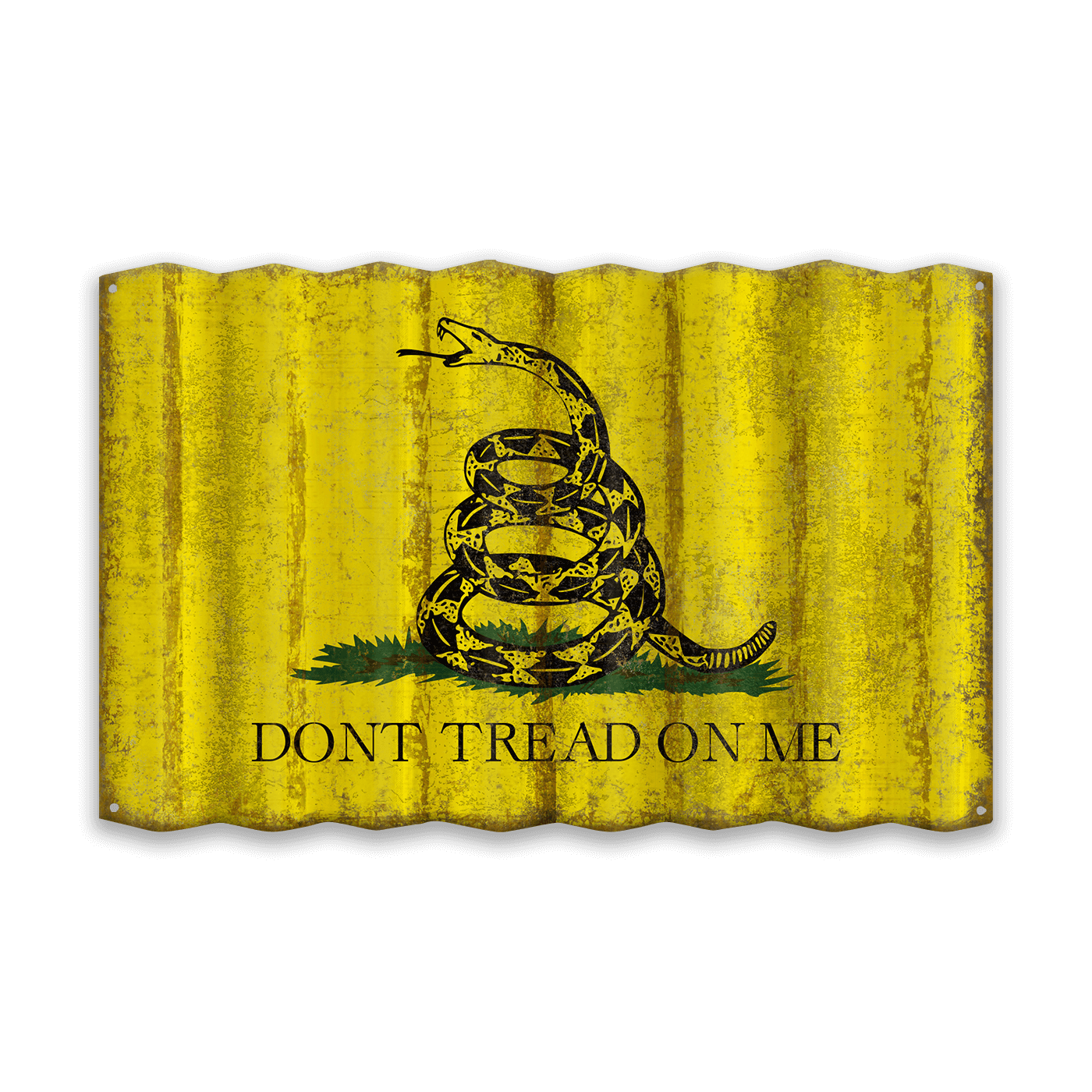 Gadsden Flag - Corrugated Metal Wall Art