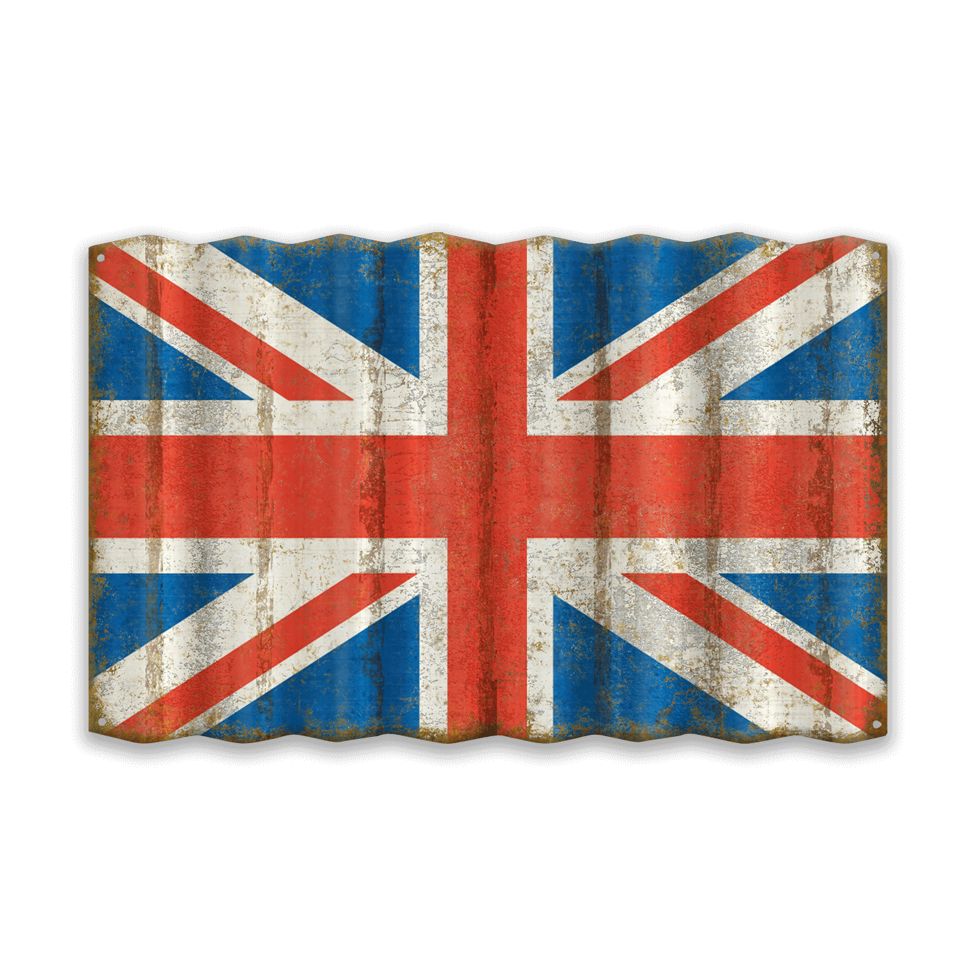 Union Jack Flag - Corrugated Metal Wall Art