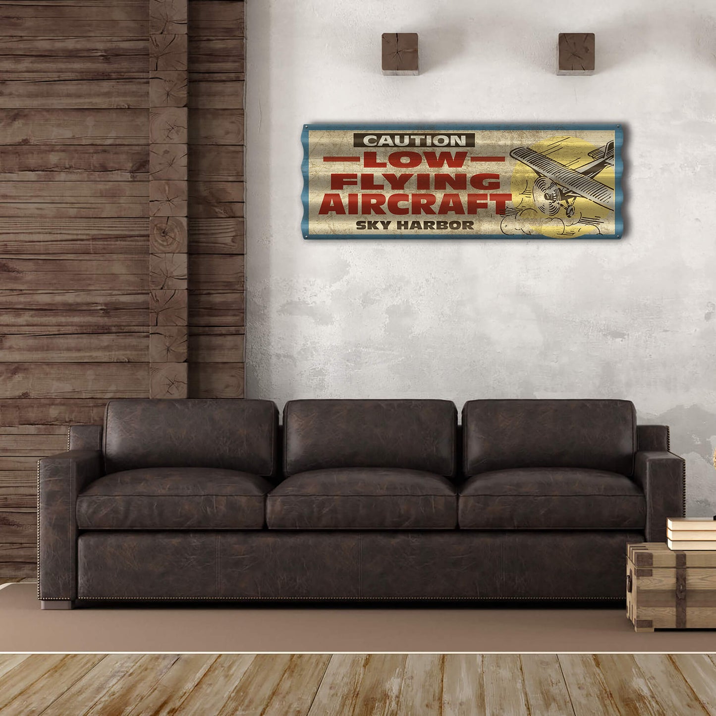 Low Flying Aircraft - Corrugated Metal Wall Art