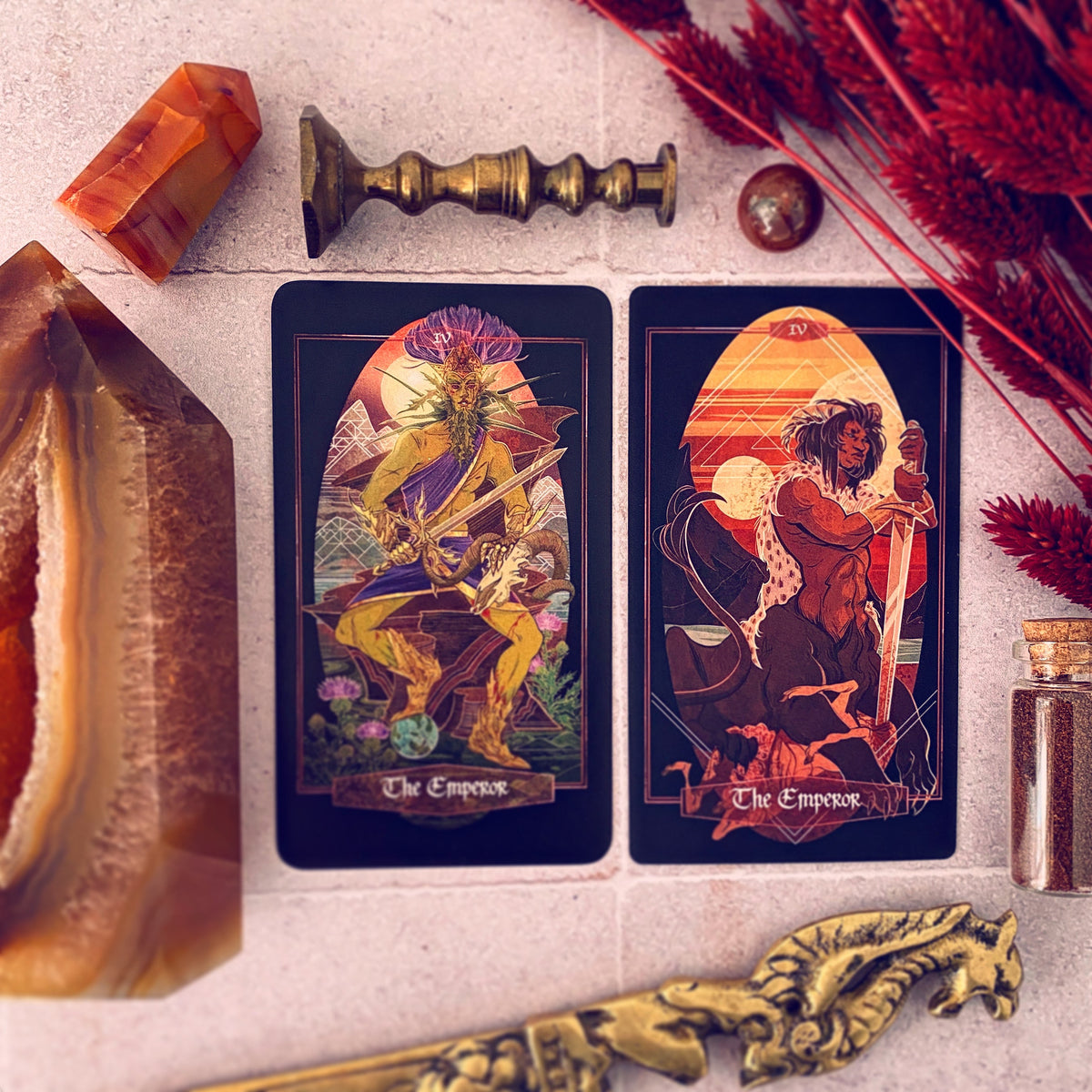**NEW** Children of Ostara tarot card deck & book set- LIMITED GOLD EDITION