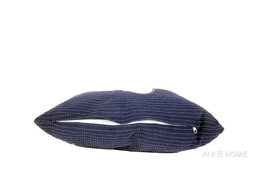 Anne Home - Blue Pillow White Star