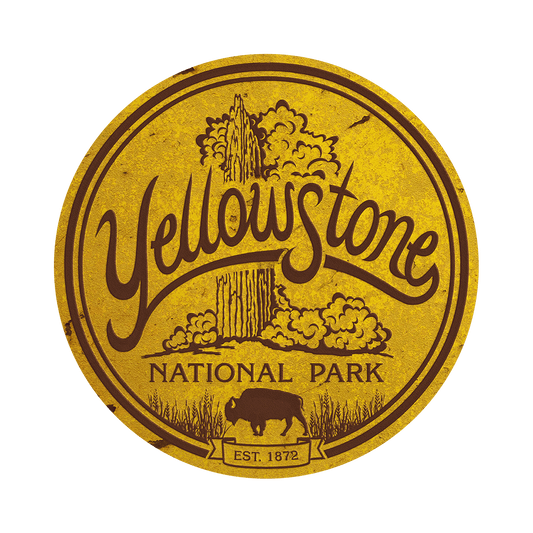 Yellowstone National Park - Shaped Wall Art