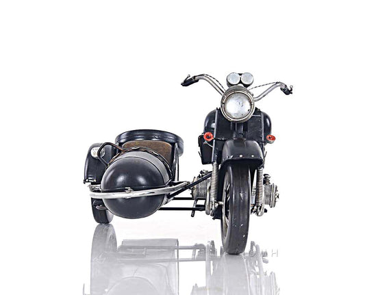 Black Vintage Motorcycle
