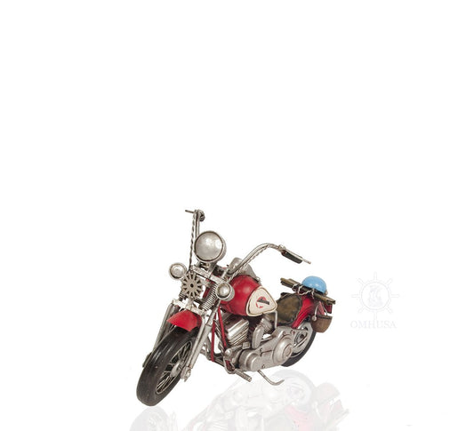 Red Harley-Davidson Motorcycle Metal Handmade