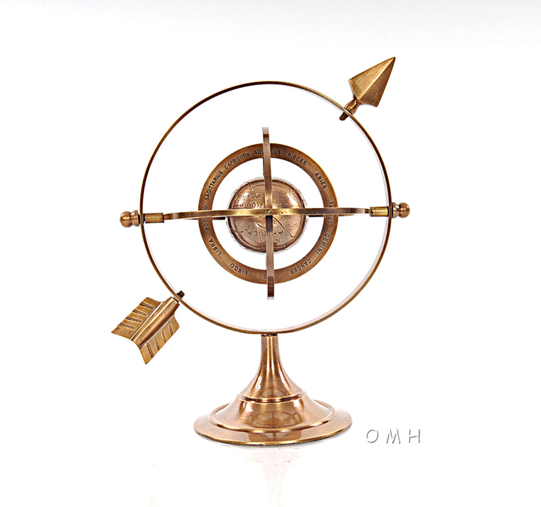 Brass Armillary 8 inches