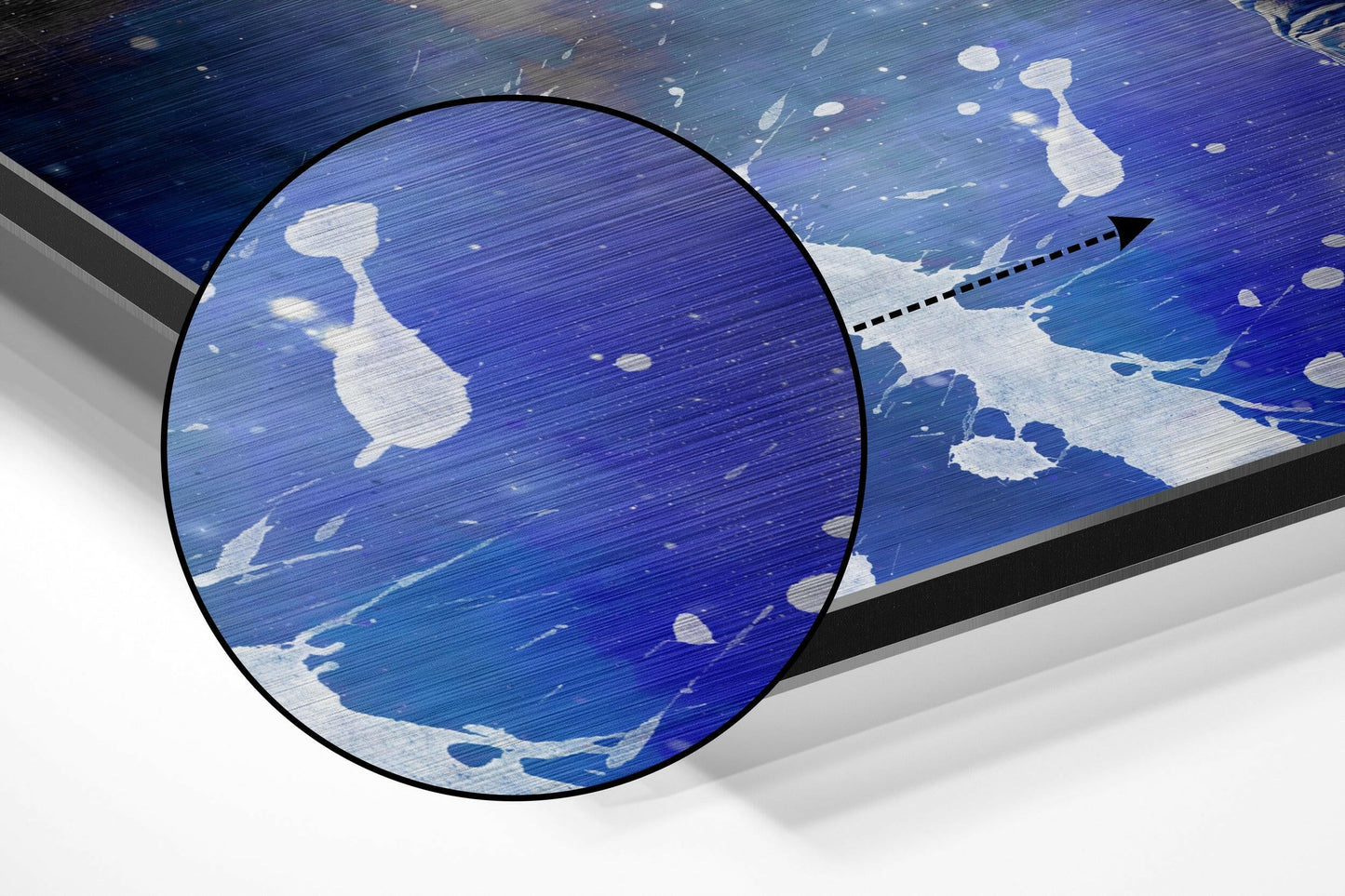 Fly in Space Brushed Aluminium Dibond Wall Art