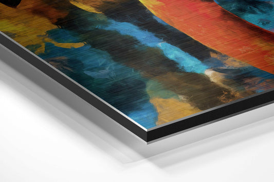 Flamingos Brushed Aluminium Dibond Wall Art