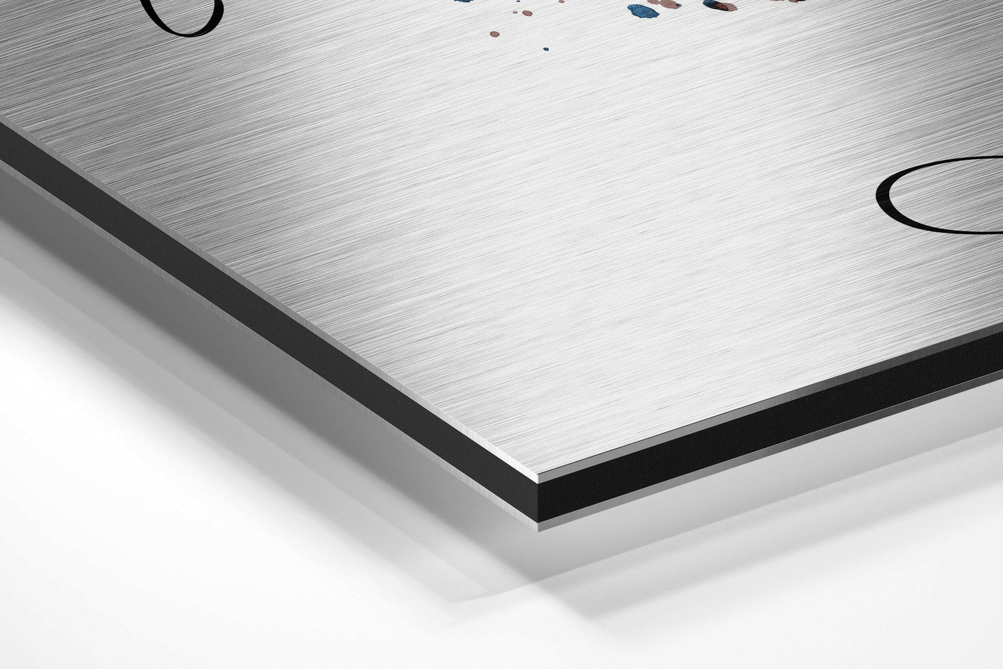 Line Art Brushed Aluminium Dibond Wall Art