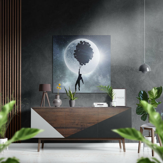 Up Brushed Aluminium Dibond Wall Art