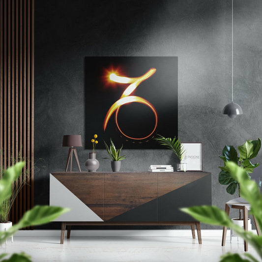 Capricorn Brushed Aluminium Dibond Wall Art