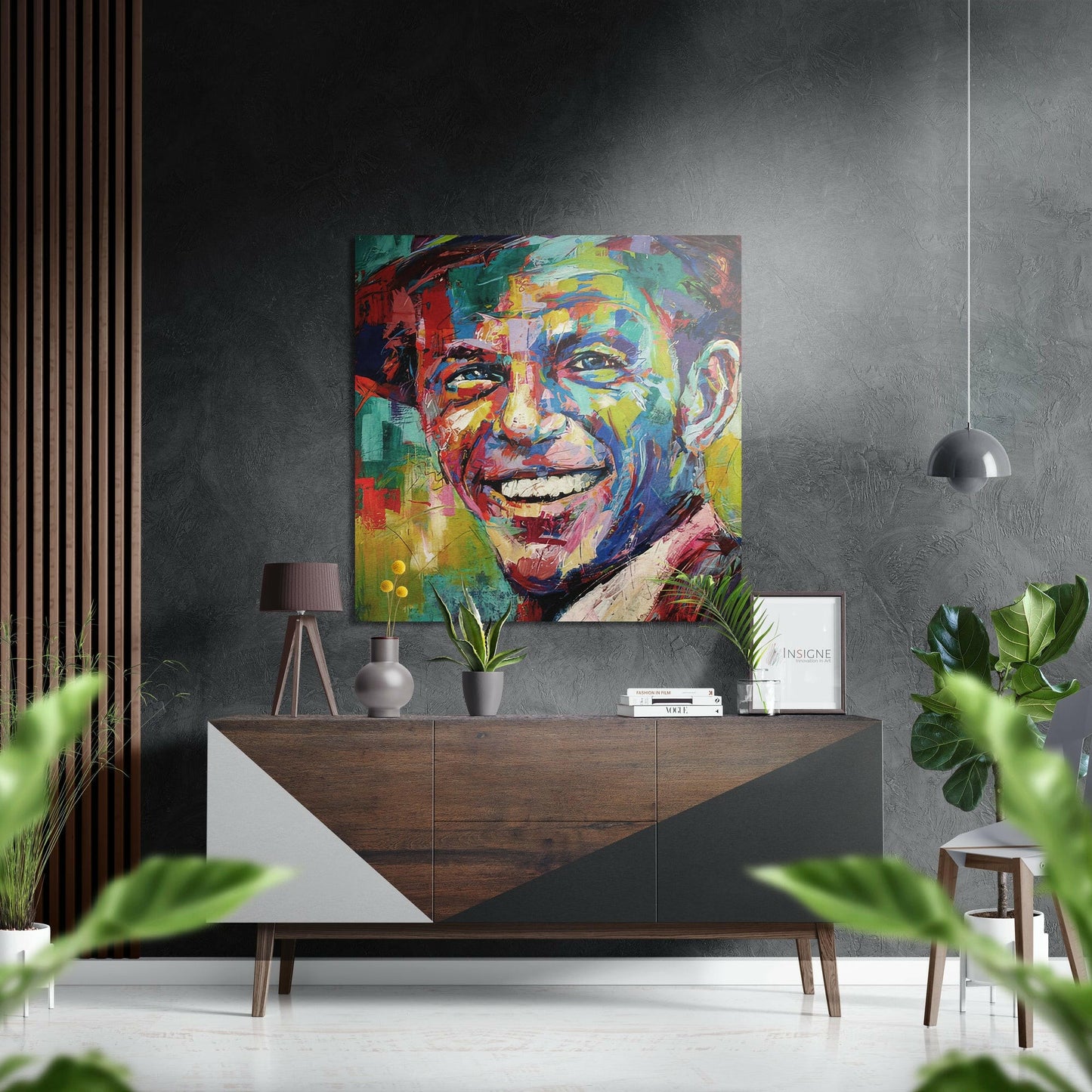 Frank Sinatra Brushed Aluminium Dibond Wall Art