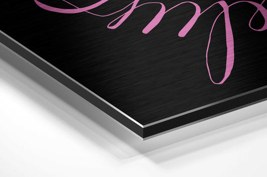 Believe in Impossible Brushed Aluminium Dibond Wall Art