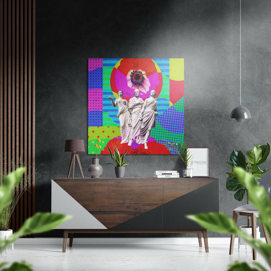The Art of Sculpture Brushed Aluminium Dibond Wall Art