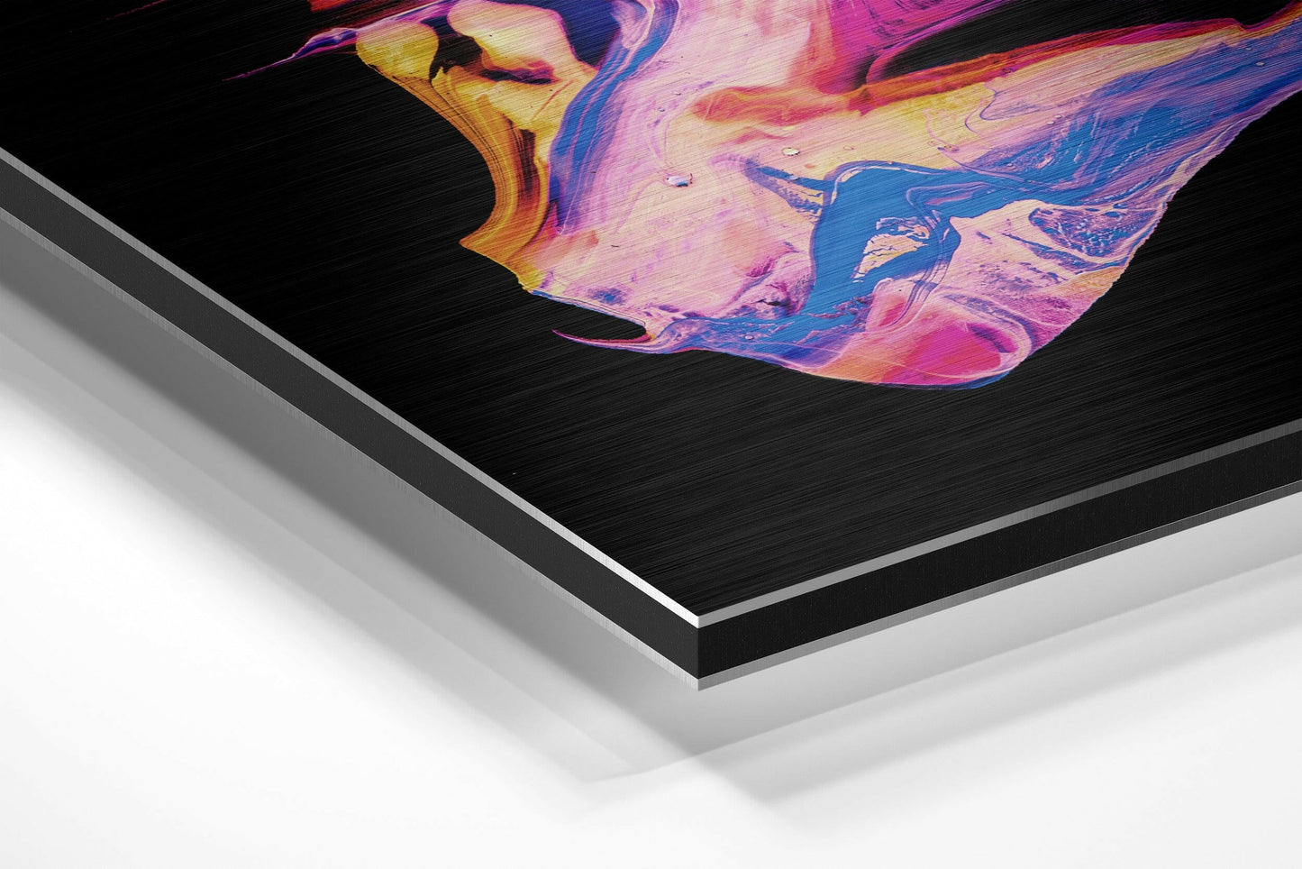 Dance of Colors Brushed Aluminium Dibond Wall Art