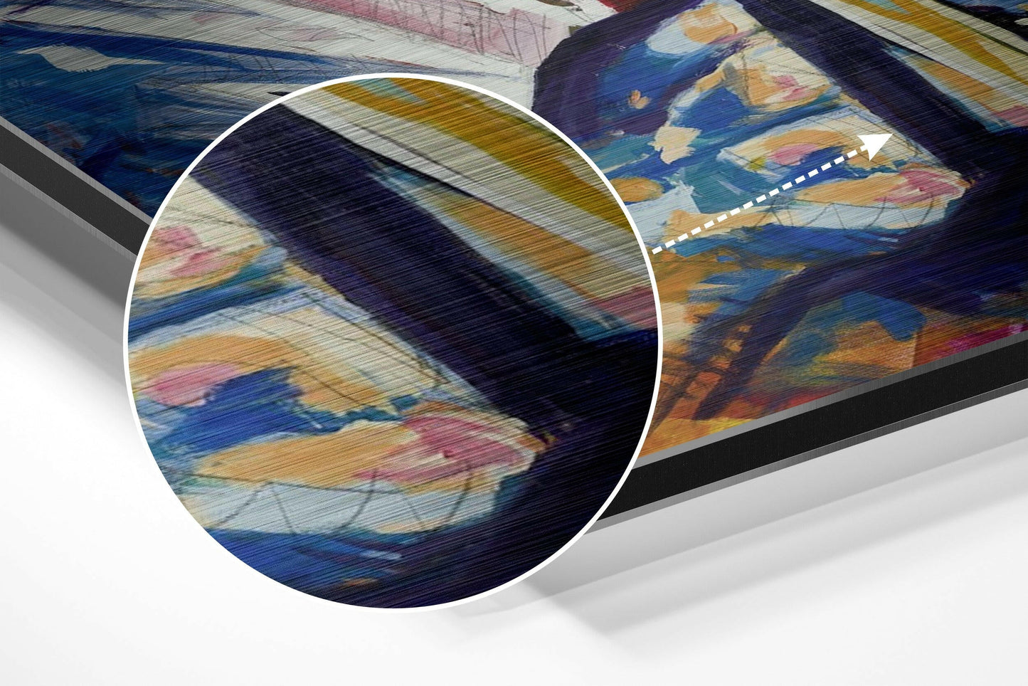 Jazz Brushed Aluminium Dibond Wall Art