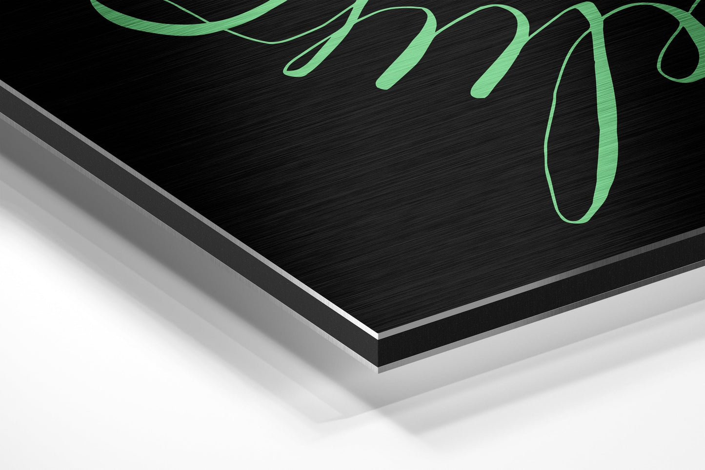 Always Believe Brushed Aluminium Dibond Wall Art