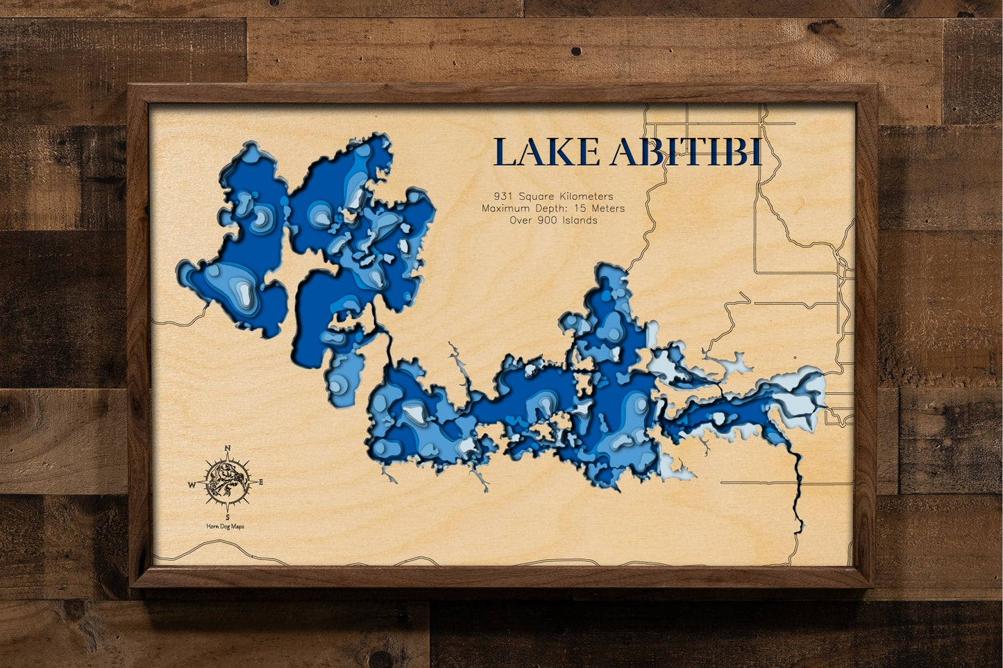 Lake Abitibi in Ontario and Quebec, Canada