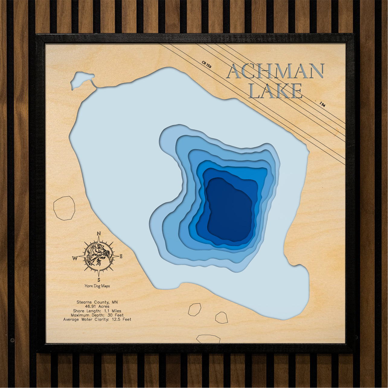 Achman Lake in Stearns County, Minnesota