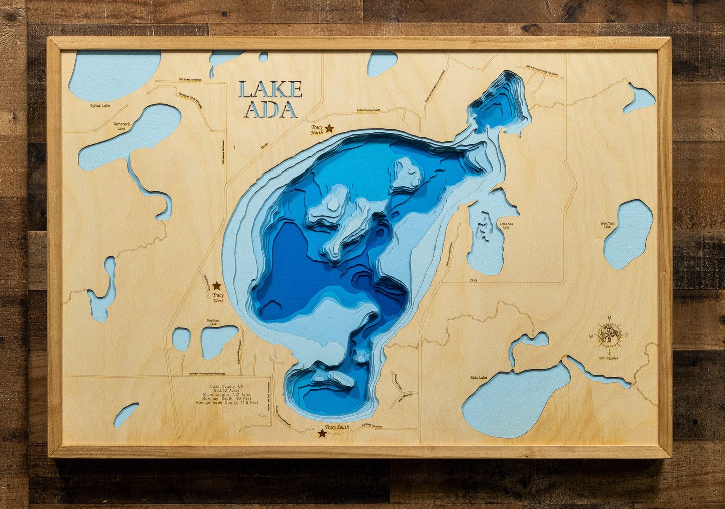 Ada Lake in Cass County, Minnesota
