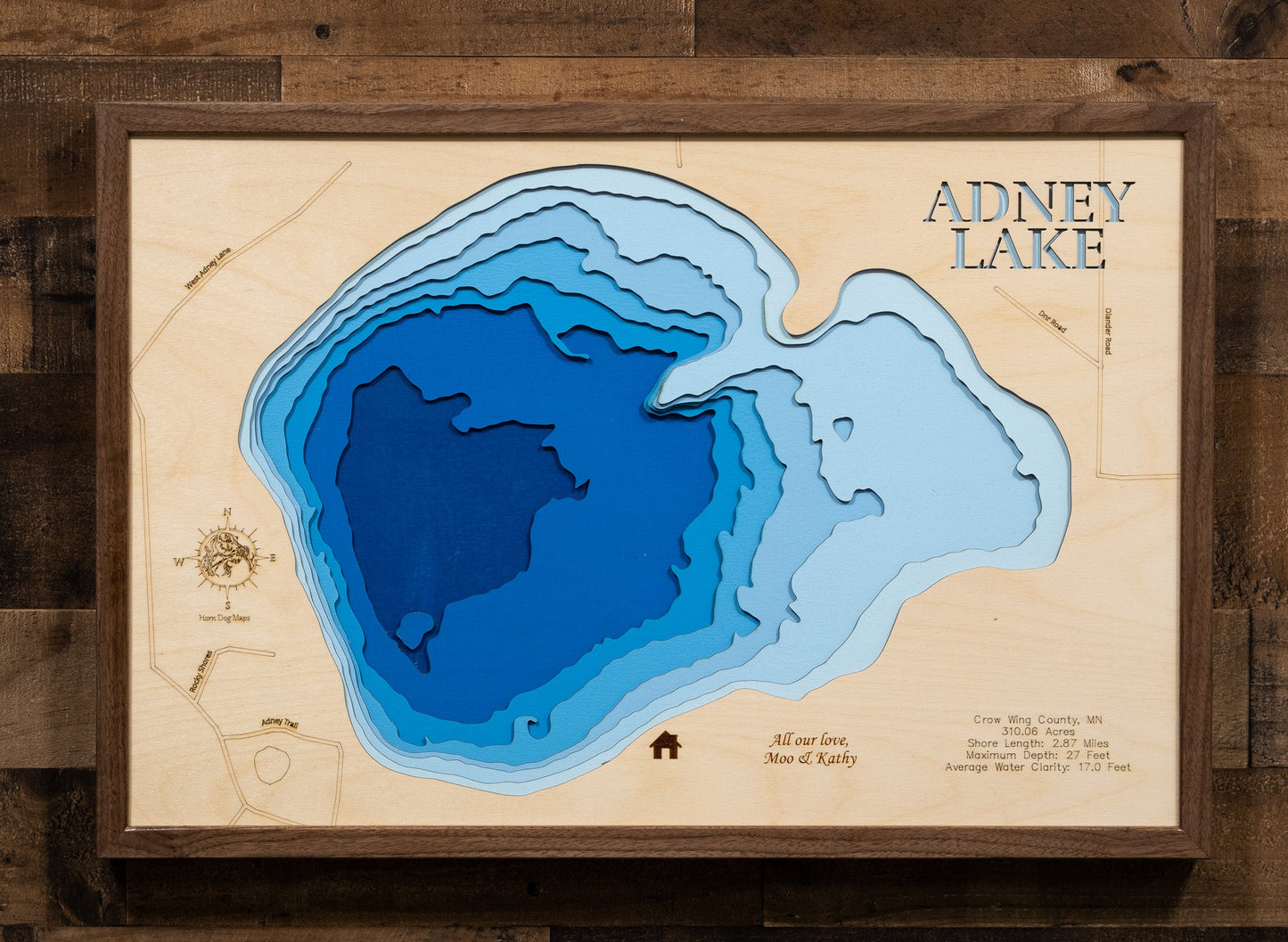 Adney Lake in Crow Wing County, Minnesota