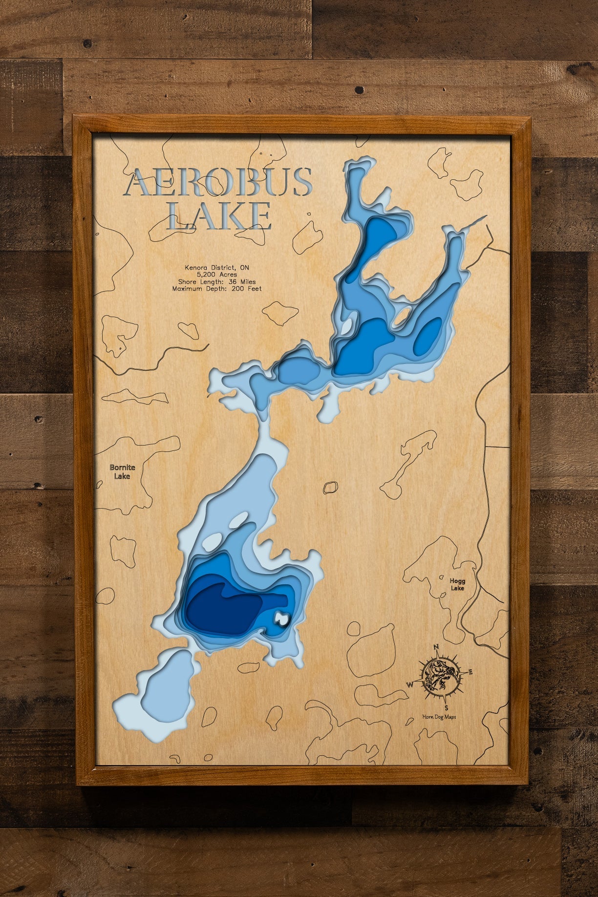 Aerobus Lake in Kenora District, Ontario