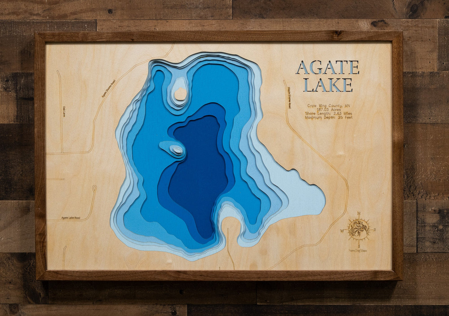Agate Lake in Crow Wing County, Minnesota
