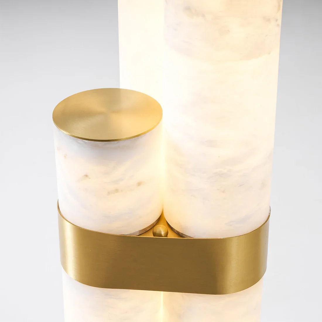 Alabaster Tube Floor Lamp