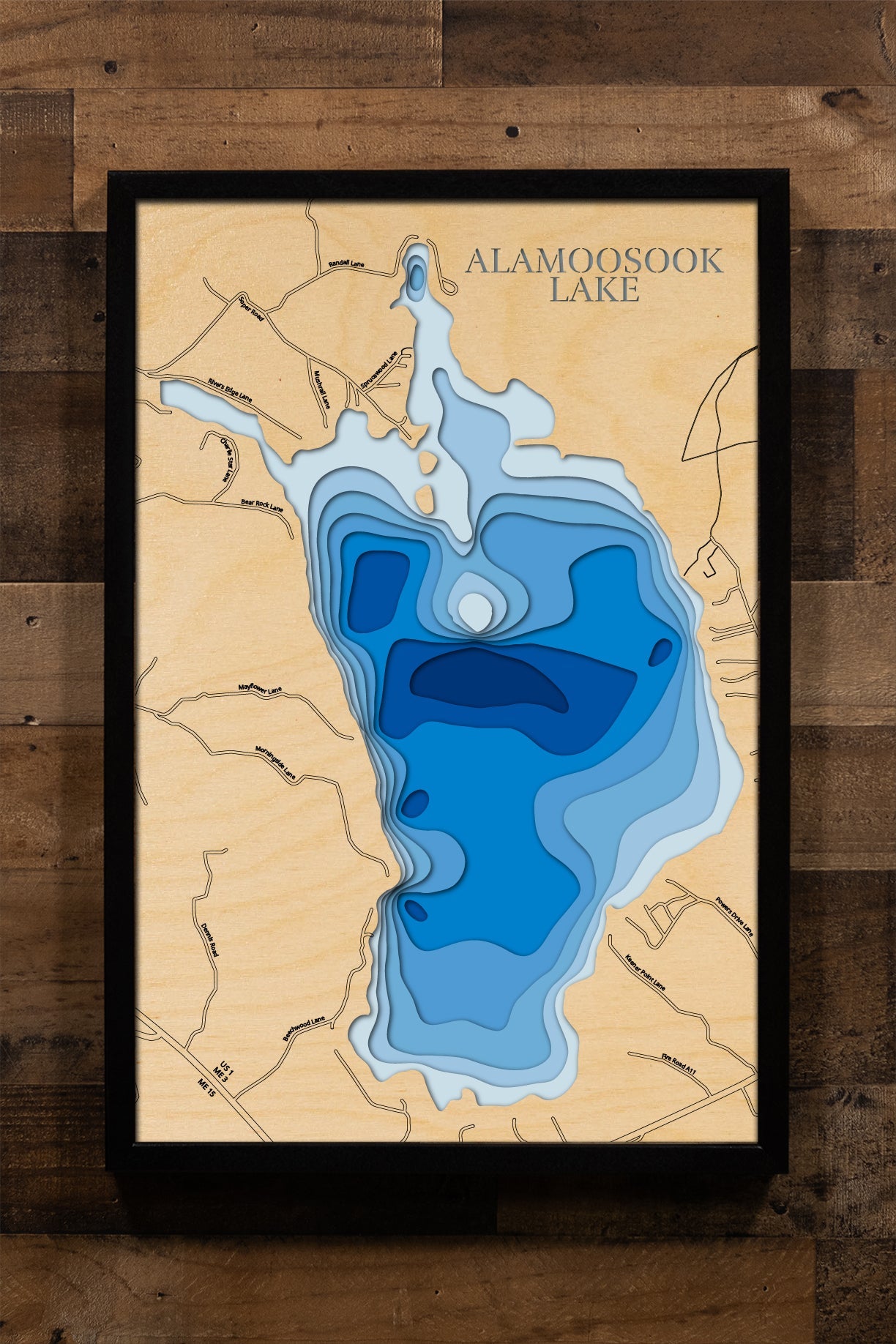 Lake Alamoosook in Hancock County, Maine